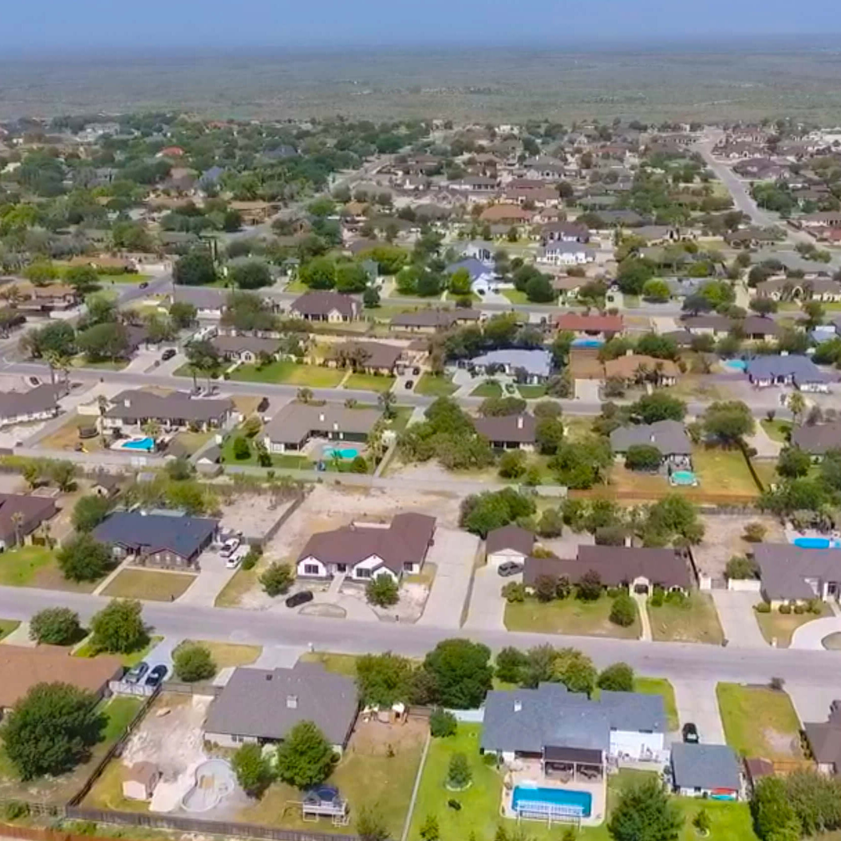 Aerial View of Neighborhood