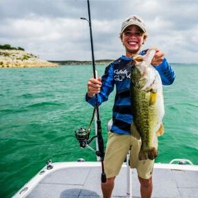 Youth Shows Off Catch